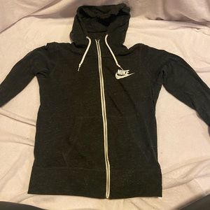 Gray nike zip up size M